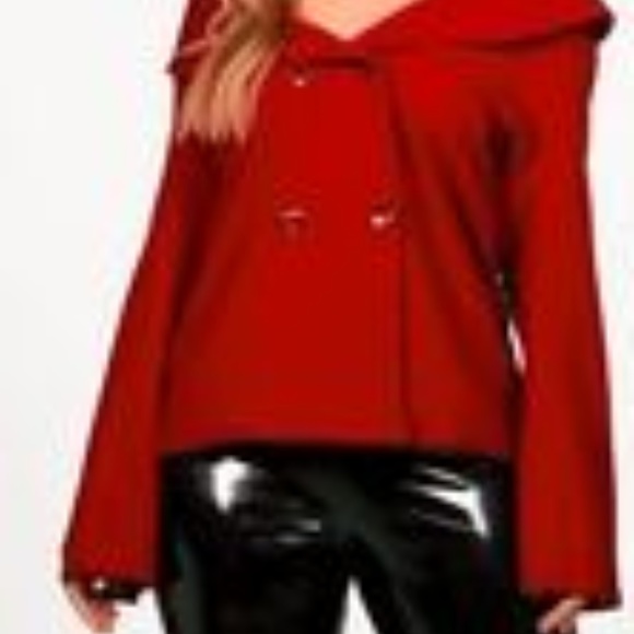 Plus Size off the Shoulder Jacket - Picture 3 of 5